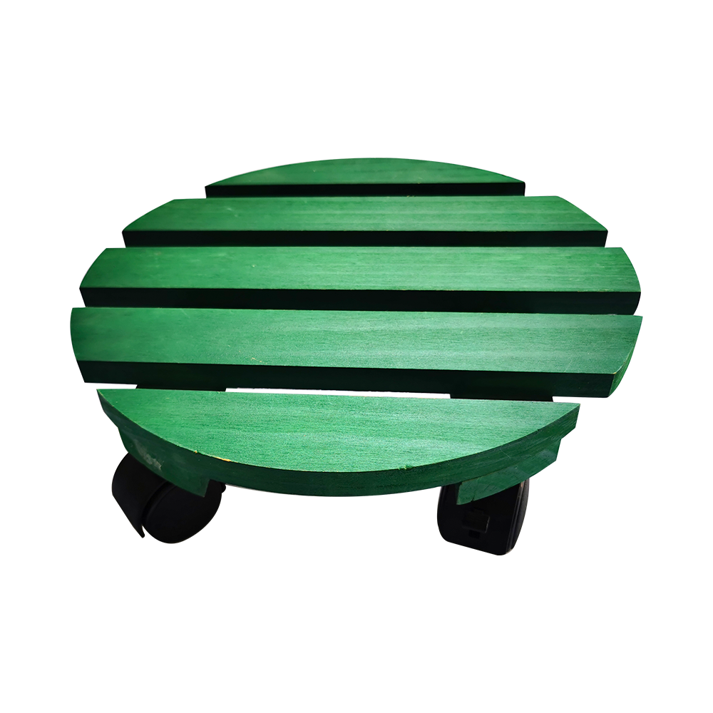 Green Pine Round Removable Solid Wood Flower Stand